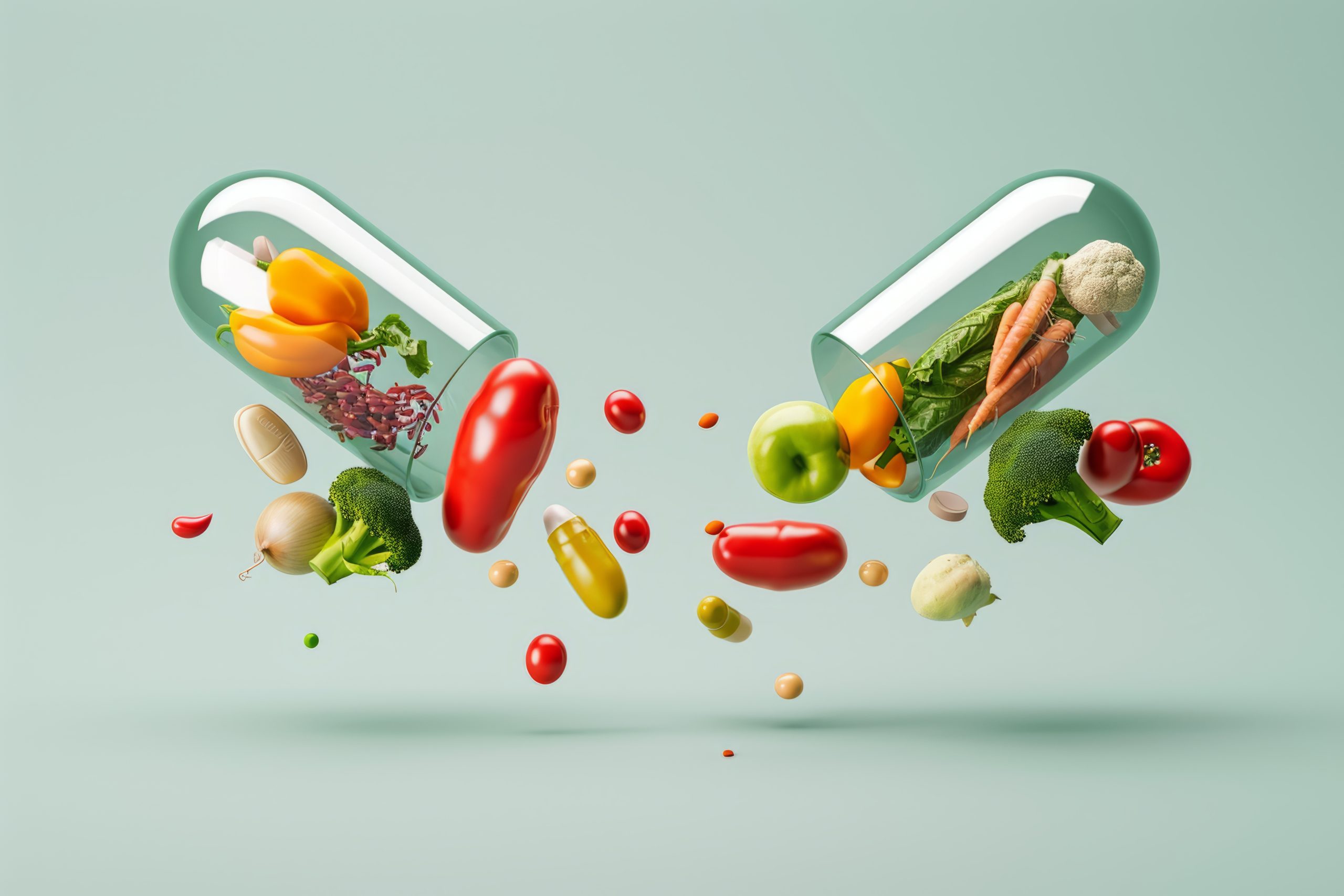 view healthy food incased pill shaped container (1)